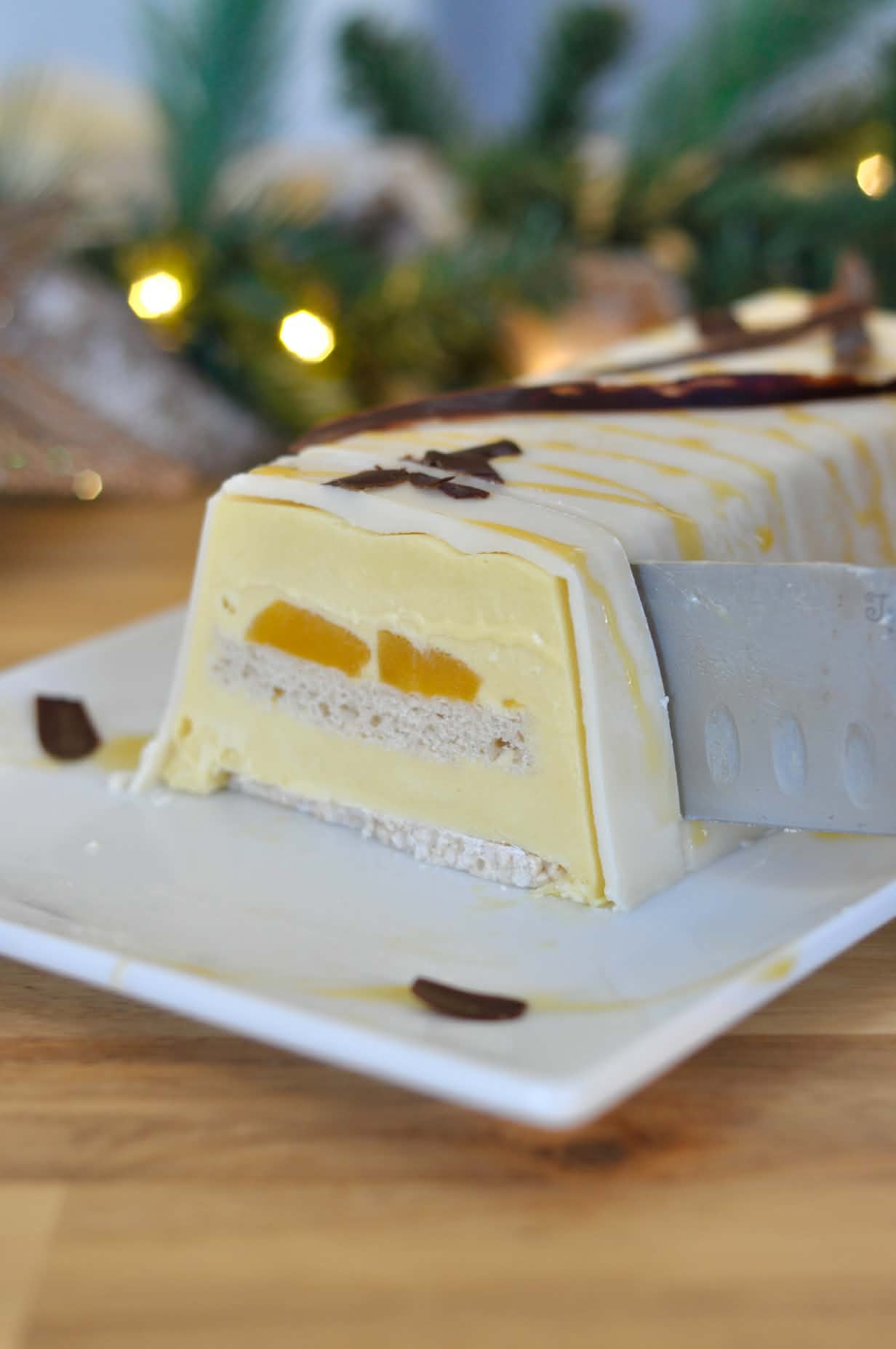 Bûche glacée Végane Mangue & Passion – Image 3